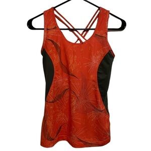 Xersion Size Small Orange and Gray Workout Tank